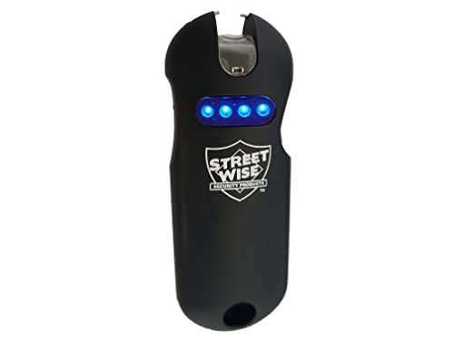 Streetwise Smart Rechargeable Stun Gun Keychain with Flashlight