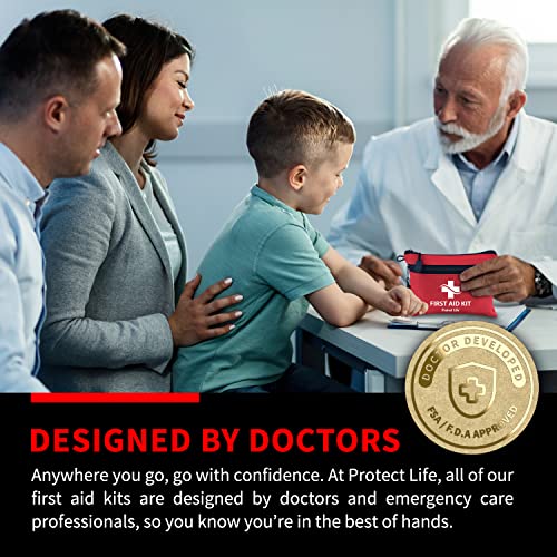 Compact First Aid Kit for Sports, Outdoors & Travel