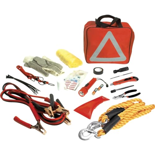 Deluxe Roadside Emergency Assistance Kit with Jumper Cables