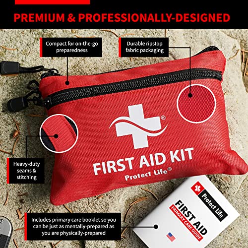 Compact First Aid Kit for Sports, Outdoors & Travel