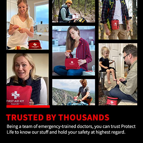 Compact First Aid Kit for Sports, Outdoors & Travel