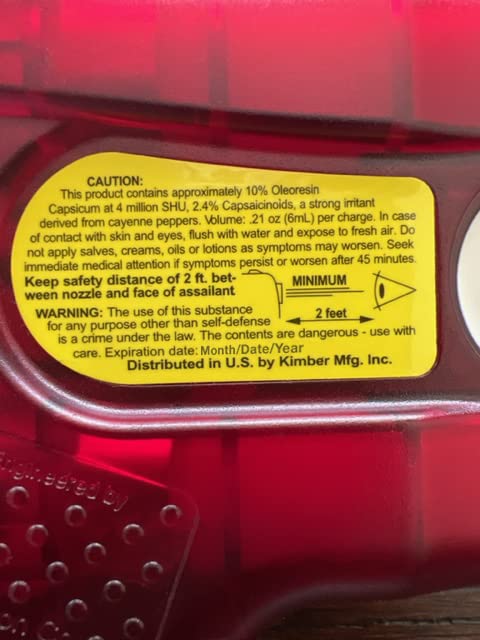 Kimber PepperBlaster II - Red Pepper Spray Gun