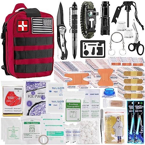 282PCS Survival First Aid Kit, Outdoor Emergency Gear