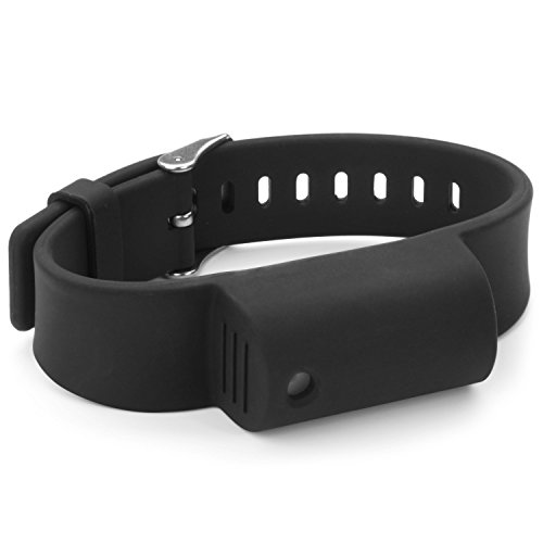 Black Silicone Viper Bracelet: Lightweight Pepper Spray