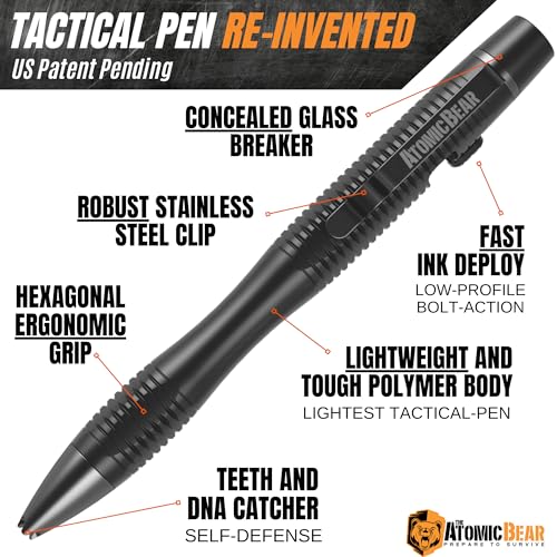 Atomic Stealth Pro Tactical Pen with Glass Breaker