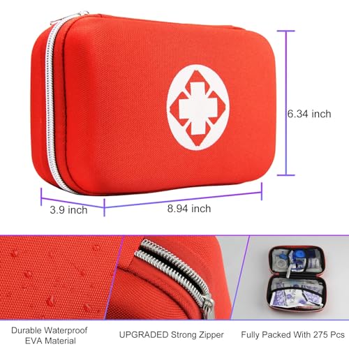 275Pcs Portable First Aid Kits for Emergency Situations