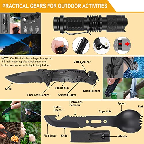 Professional survival gear kit for outdoor adventures