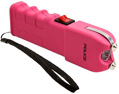 POLICE 928 Stun Gun with Pink Flashlight
