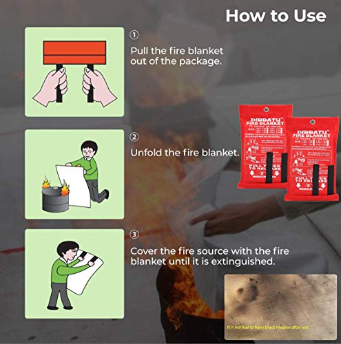 Fireproof Blanket for Home, Kitchen, Fireplace, BBQ
