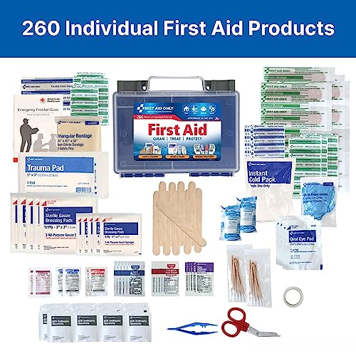 Versatile 260-Piece OSHA First Aid Kit
