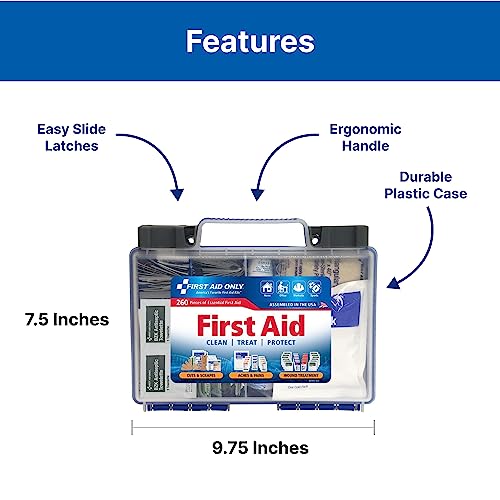 Versatile 260-Piece OSHA First Aid Kit