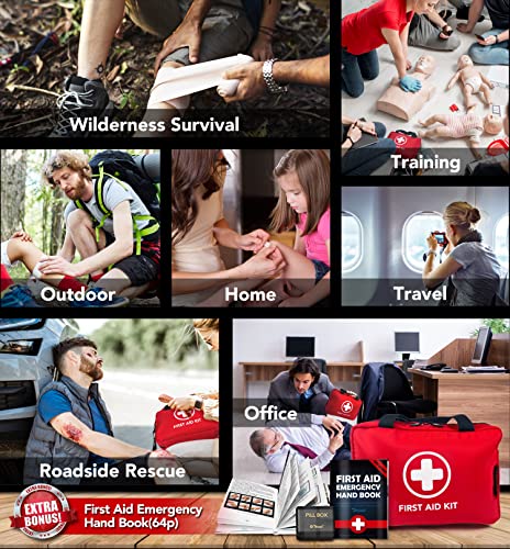 Premium Compact First Aid Kit - 330 Pieces