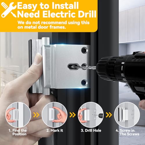 Rerishom 2 Pack Door Lock: Maximum Security & Privacy