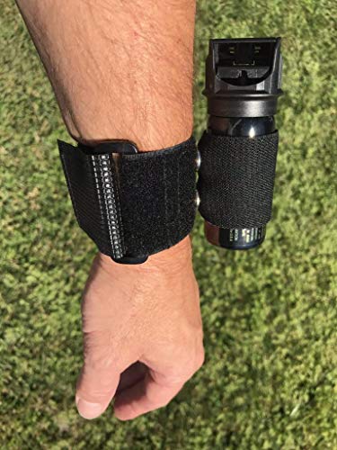 Self Defense Wristband with Pepper Spray - Elastic Holder
