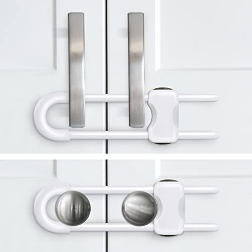 U-Shaped Child Proof Cabinet Locks - Pack of 2