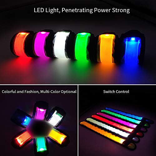 6 Pack LED Safety Bracelets for Nighttime Protection