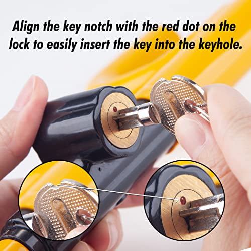 CARTMAN Vehicle Steering Wheel Lock - Anti Theft Security