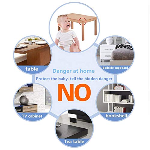 12 Pack Clear L-Shaped Corner Protectors for Baby Furniture