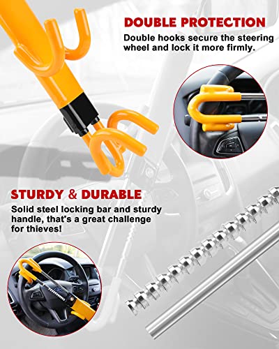Tevlaphee Steering Wheel Lock - Ultimate Car Security