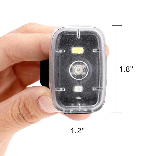 Clip-On LED Safety Light for Runners, Cyclists (2-Pack)