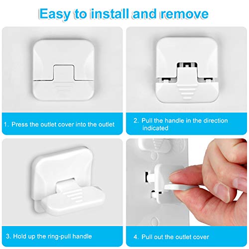 Gold Award Winning Outlet Covers with Hidden Pull Handle (45 Pack)