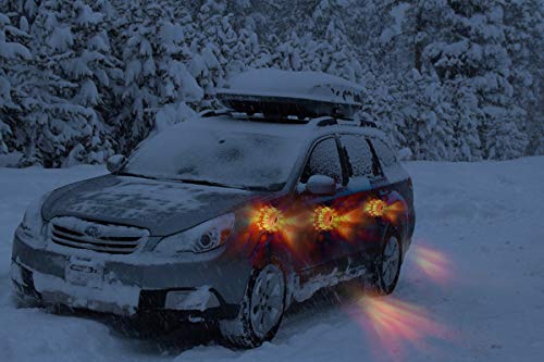 6-Pack LED Road Flares with Magnetic Base