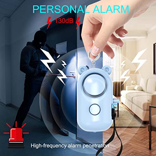 Zabree 130db Personal Alarm Keychain (6pk)