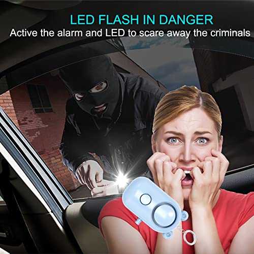 Zabree 130db Personal Alarm Keychain (6pk)