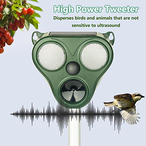 Outdoor Solar Ultrasonic Animal Repeller for Cat, Dog