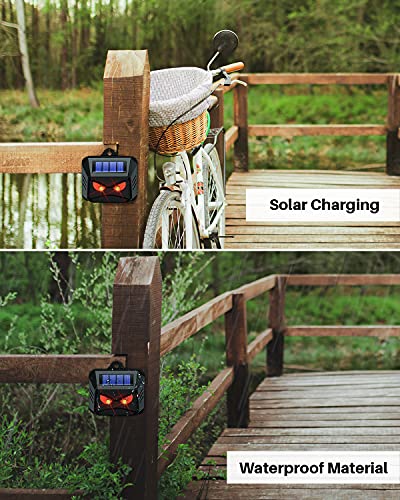 Outdoor Animal Repeller, 4 Pack Red LED Waterproof