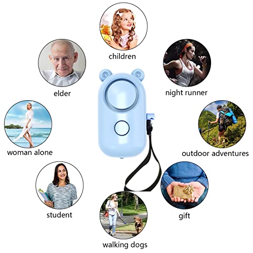 Zabree 130db Personal Alarm Keychain (6pk)