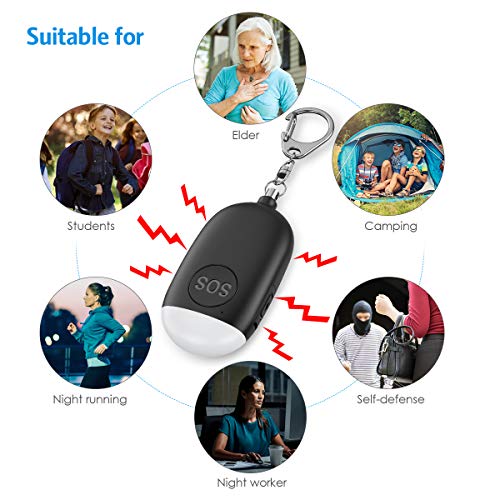 130dB Rechargeable Safe Sound Personal Alarm (2 Pack)