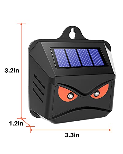 Outdoor Animal Repeller, 4 Pack Red LED Waterproof