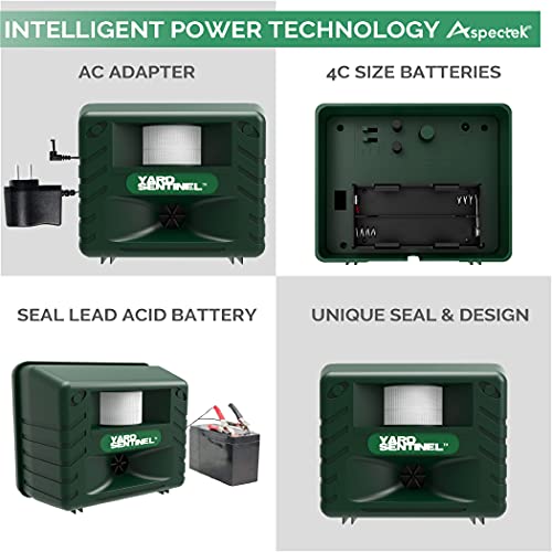ASPECTEK Yard Sentinel 2-Pack Outdoor Ultrasonic Animal Control