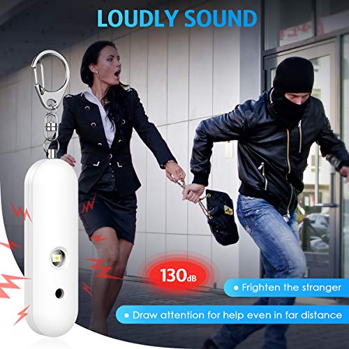 Safe Sound Personal Alarm, 130dB Keychain, Dual Speaker