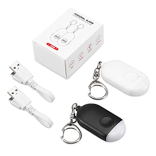 130dB Rechargeable Safe Sound Personal Alarm (2 Pack)