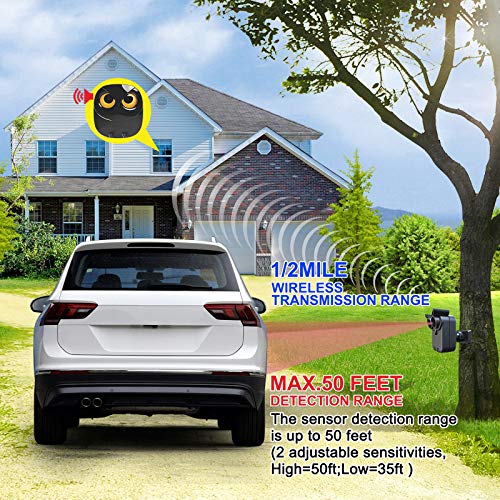 Outdoor Driveway Alarm Set- 1 Receiver, 2 Sensors
