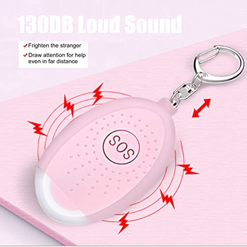 130dB Safesound Personal Alarm for Self Defense (3 Pack)