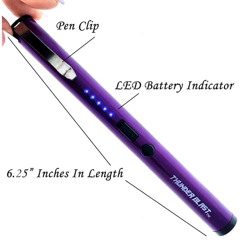 Purple Thunder Blast Tactical Pen Stun Gun
