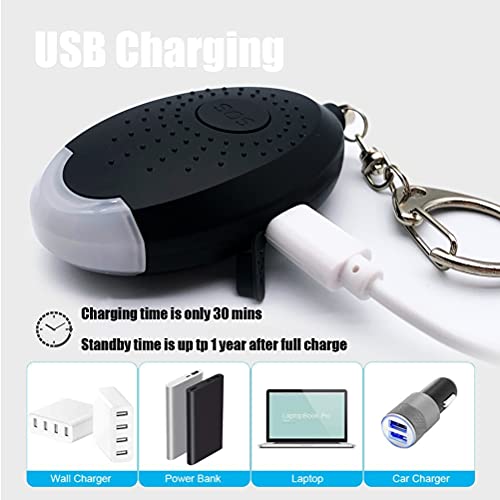130dB Safesound Personal Alarm for Self Defense (3 Pack)