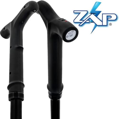 Adjustable, Heavy Duty Stun Cane with LED Flashlight