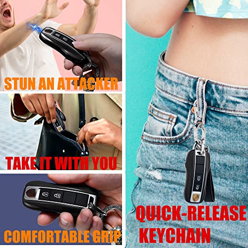 Compact Stun Gun: Flashlight, Wrist Strap - Unique Design