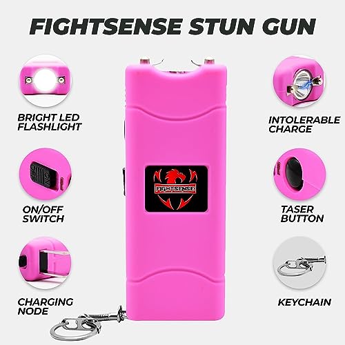 Pink Bling Self Defense Combo: Stun Gun & Pepper Spray