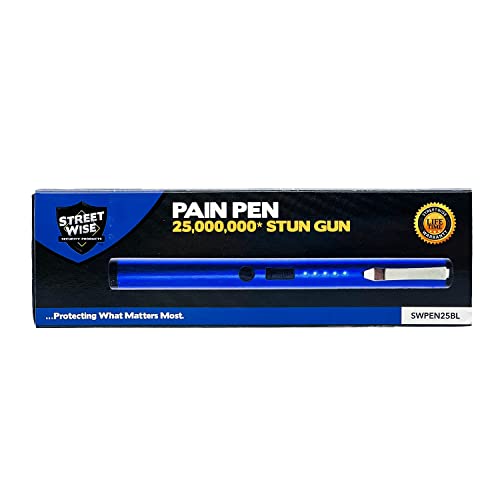 Street Wise Pain Pen 25,000,000 Stun Gun (Blue)