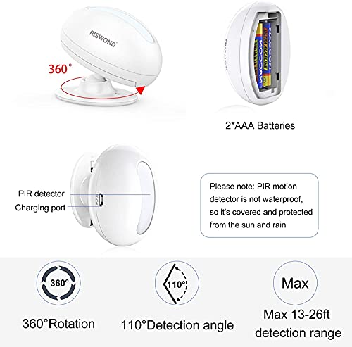 Wireless Motion Sensor Door Chime: Business Entry Alarm