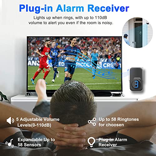 Weather Resistant Wireless Driveway Alarm - Protect Property