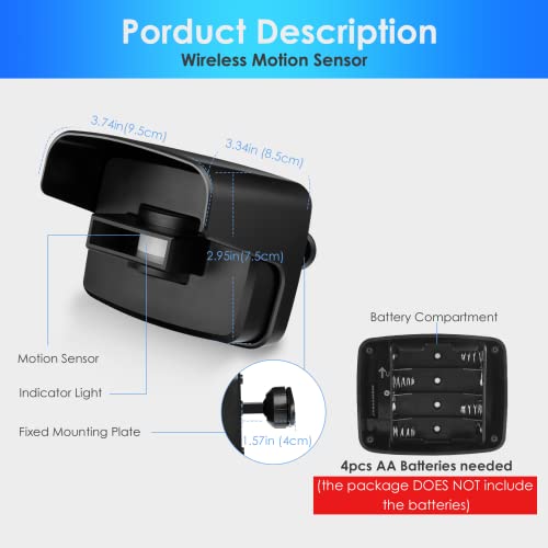 Weather Resistant Wireless Driveway Alarm - Protect Property