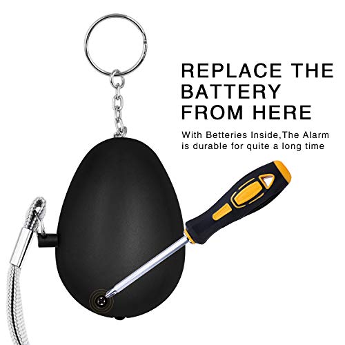 KOSIN Personal Alarm: 140DB Keychain with LED Lights