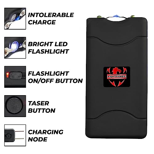 FIGHTSENSE Women's Mini Stun Gun in Black
