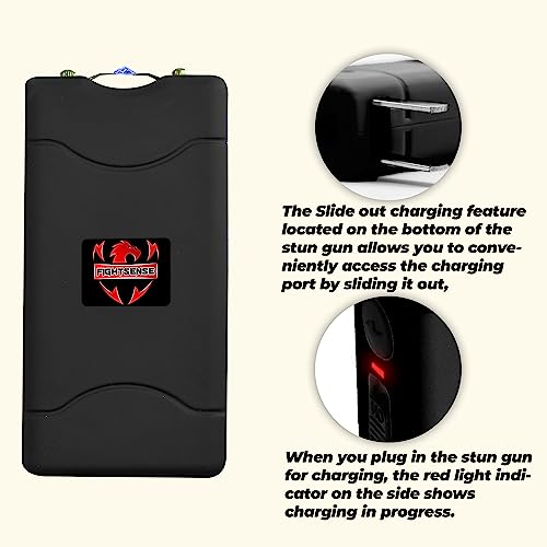 FIGHTSENSE Women's Mini Stun Gun in Black